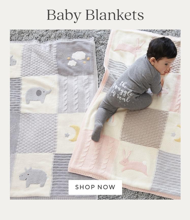 Celebrate their sweet firsts with a personalised blanket